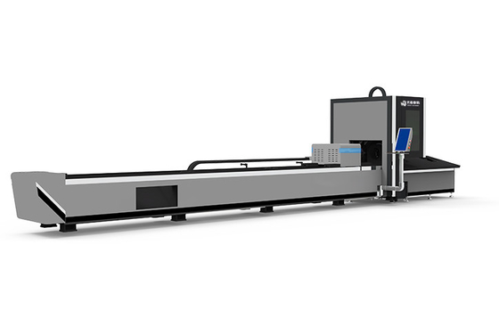 Автомат для резки 2000 x 6000 лазера волокна трубки коробки металла нержавеющий
